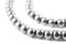 The Bead Chest Silver Round Sphere Beads 6mm, Full Strand of Quality Metal Spacers for DIY Jewelry Design